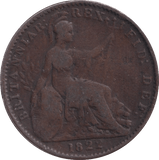 1822 FARTHING ( FINE ) - Farthing - Cambridgeshire Coins