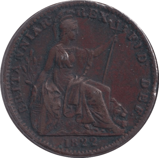 1822 FARTHING ( GF ) - Farthing - Cambridgeshire Coins