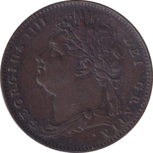 1822 FARTHING ( GVF ) - Farthing - Cambridgeshire Coins