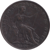 1822 FARTHING ( GVF ) - Farthing - Cambridgeshire Coins