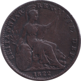 1822 FARTHING ( VF ) - Farthing - Cambridgeshire Coins