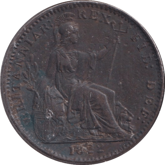 1822 FARTHING ( VF ) - Farthing - Cambridgeshire Coins