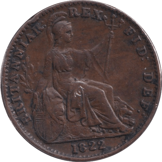 1822 FARTHING ( VF ) - Farthing - Cambridgeshire Coins