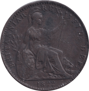 1822 FARTHING ( VF ) - Farthing - Cambridgeshire Coins