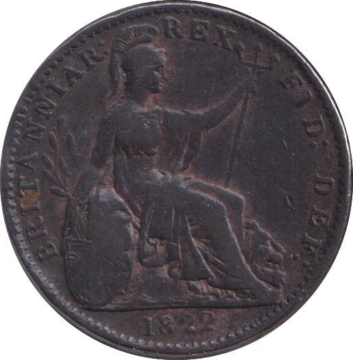 1822 FARTHING ( VF ) - Farthing - Cambridgeshire Coins