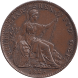 1823 FARTHING ( EF ) - Farthing - Cambridgeshire Coins