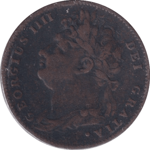 1823 FARTHING ( FINE ) - Farthing - Cambridgeshire Coins