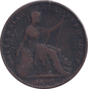 1823 FARTHING ( FINE ) - Farthing - Cambridgeshire Coins