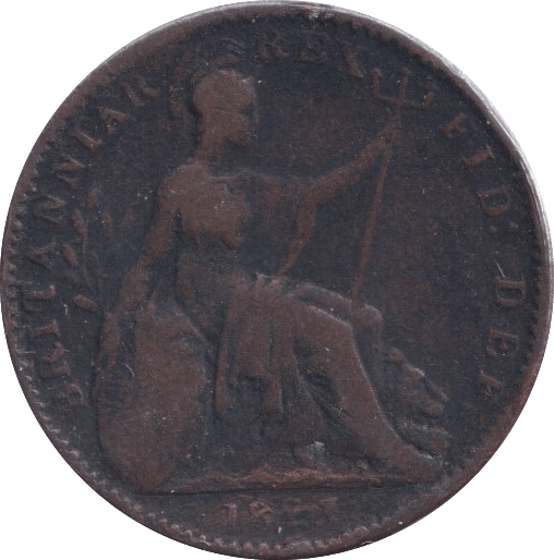 1823 FARTHING ( FINE ) - Farthing - Cambridgeshire Coins