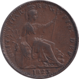 1823 FARTHING ( VF ) - Farthing - Cambridgeshire Coins