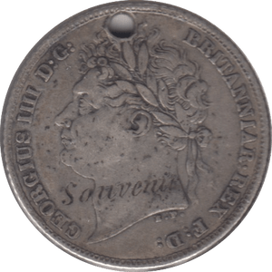 1824 SIXPENCE ( VF ) HOLED - Sixpence - Cambridgeshire Coins