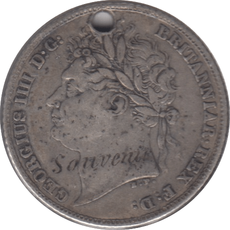 1824 SIXPENCE ( VF ) HOLED - Sixpence - Cambridgeshire Coins