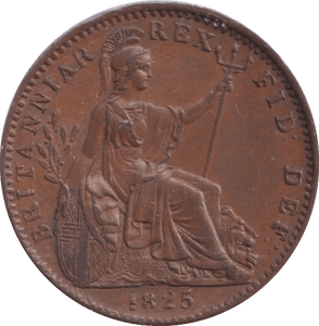 1825 FARTHING ( EF ) - Farthing - Cambridgeshire Coins