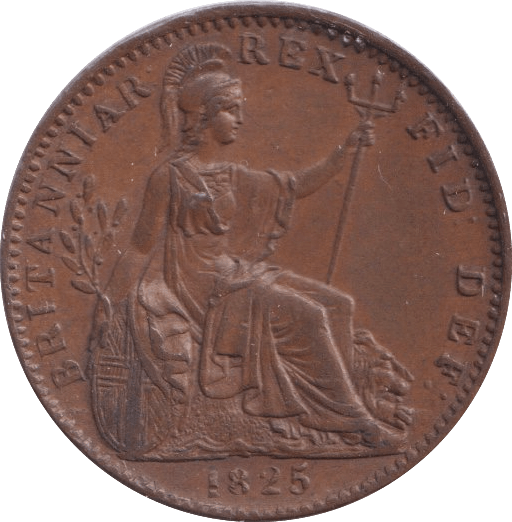 1825 FARTHING ( EF ) - Farthing - Cambridgeshire Coins