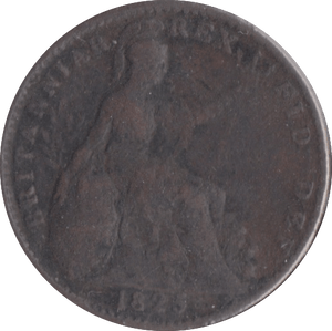 1825 FARTHING ( F ) - Farthing - Cambridgeshire Coins