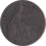 1825 FARTHING ( F ) - Farthing - Cambridgeshire Coins