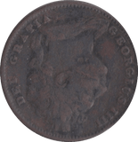 1825 FARTHING ( F ) - Farthing - Cambridgeshire Coins