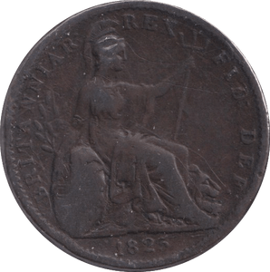 1825 FARTHING ( FINE ) - Farthing - Cambridgeshire Coins