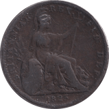 1825 FARTHING ( FINE ) - Farthing - Cambridgeshire Coins