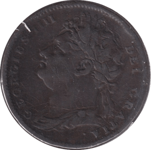 1825 FARTHING ( FINE ) - Farthing - Cambridgeshire Coins