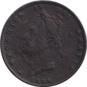 1825 FARTHING ( FINE ) - Farthing - Cambridgeshire Coins