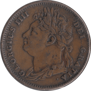 1825 FARTHING ( GVF ) - Farthing - Cambridgeshire Coins