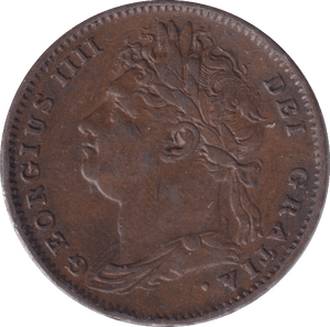 1825 FARTHING ( GVF ) - Farthing - Cambridgeshire Coins