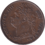 1825 FARTHING ( GVF ) - Farthing - Cambridgeshire Coins