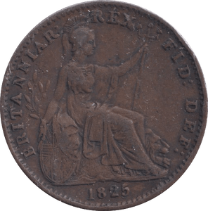 1825 FARTHING ( GVF ) - Farthing - Cambridgeshire Coins