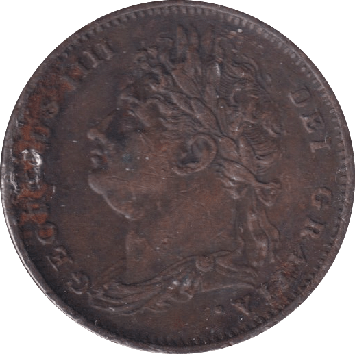 1825 FARTHING ( VF ) - Farthing - Cambridgeshire Coins