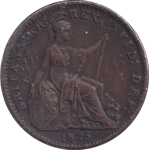 1825 FARTHING ( VF ) - Farthing - Cambridgeshire Coins