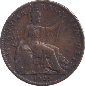 1825 FARTHING ( VF ) - Farthing - Cambridgeshire Coins