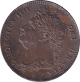 1826 FARTHING ( AUNC ) - Farthing - Cambridgeshire Coins