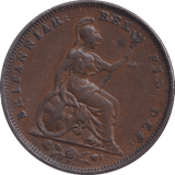 1826 FARTHING ( EF ) - Farthing - Cambridgeshire Coins