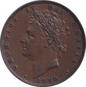 1826 FARTHING ( EF ) - Farthing - Cambridgeshire Coins