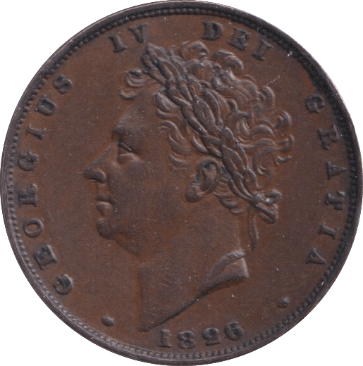 1826 FARTHING ( EF ) - Farthing - Cambridgeshire Coins