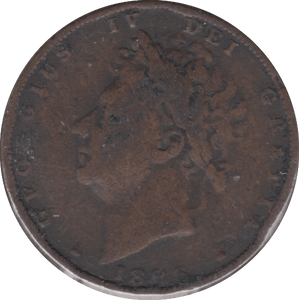 1826 FARTHING ( FINE ) - Cambridgeshire Coins