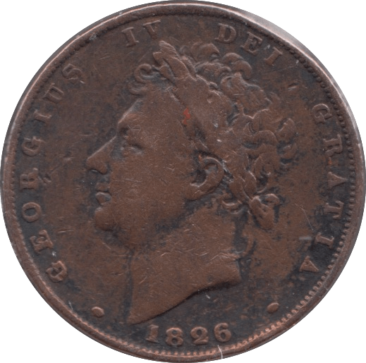 1826 FARTHING ( FINE ) - Cambridgeshire Coins