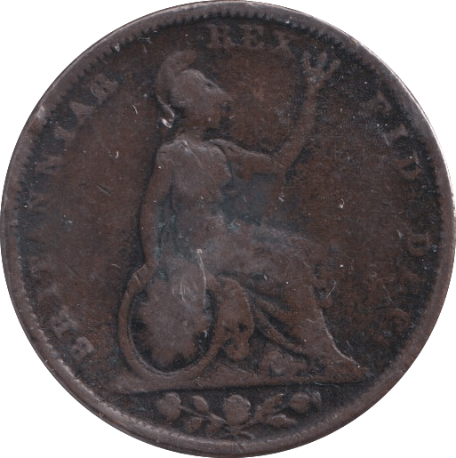 1826 FARTHING ( FINE ) - Farthing - Cambridgeshire Coins