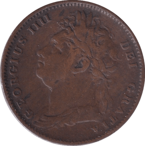 1826 FARTHING ( FINE ) - Farthing - Cambridgeshire Coins