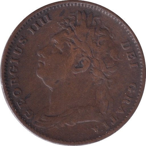 1826 FARTHING ( FINE ) - Farthing - Cambridgeshire Coins