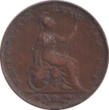 1826 FARTHING ( FINE ) - Farthing - Cambridgeshire Coins