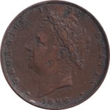 1826 FARTHING ( FINE ) - Farthing - Cambridgeshire Coins