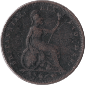 1826 FARTHING ( FINE ) - Farthing - Cambridgeshire Coins