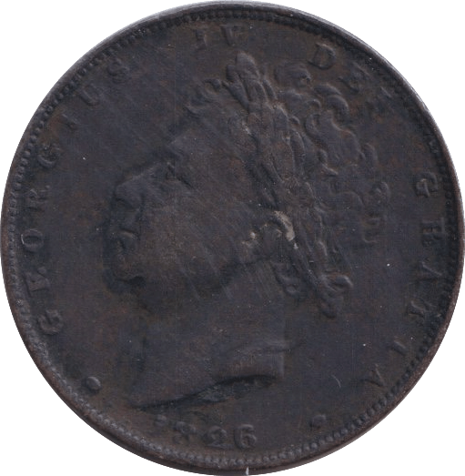 1826 FARTHING ( FINE ) - Farthing - Cambridgeshire Coins