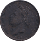 1826 FARTHING ( FINE ) - Farthing - Cambridgeshire Coins