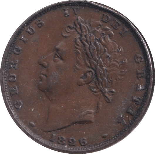 1826 FARTHING ( GVF ) - Farthing - Cambridgeshire Coins