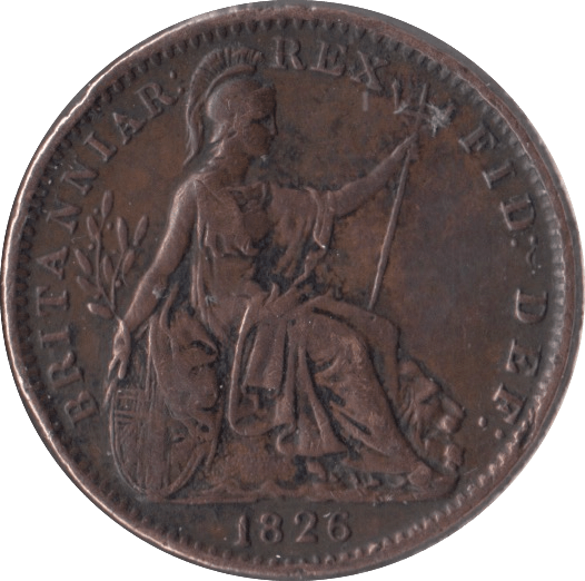 1826 FARTHING ( GVF ) - Farthing - Cambridgeshire Coins