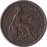 1826 FARTHING ( GVF ) - Farthing - Cambridgeshire Coins