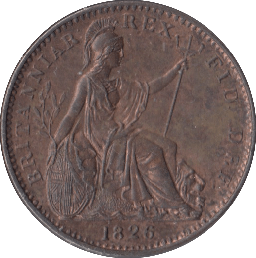 1826 FARTHING ( UNC ) - Farthing - Cambridgeshire Coins